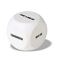 Anti-stress decision dice, white