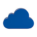 Anti-stress in cloud shape, blue