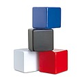 Anti-stress square, red