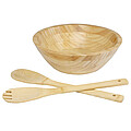 Argulls bamboo salad bowl and tools