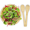 Argulls bamboo salad bowl and tools