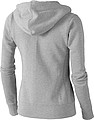 Arora womens full zip hoodie, grey melange, S