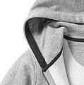Arora womens full zip hoodie, grey melange, S