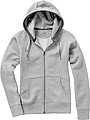 Arora womens full zip hoodie, grey melange, S