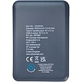 Asama 5000 mAh Type-C recycled plastic power bank, hale blue
