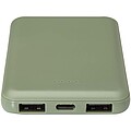 Asama 5000 mAh Type-C recycled plastic power bank, heather green