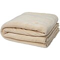Ashen GRS recycled sherpa blanket, oatmeal