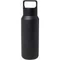 Astra 600 ml RCS recycled stainless steel copper vacuum insulated water bottle (carbonated safe), solid black