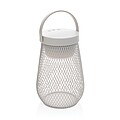 Aurora RCS recycled plastic USB re-chargeable table lamp, grey