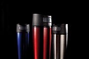 Auto leak proof tumbler, silver