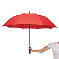Automatic golf umbrella, red