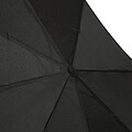 Automatic open/close windproof pocket umbrella, black