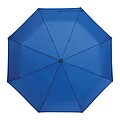 Automatic open/close windproof pocket umbrella, blue