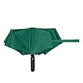 Automatic open/close windproof pocket umbrella, dark green