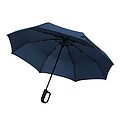 Automatic open/close windproof pocket umbrella, navy blue