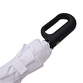 Automatic open/close windproof pocket umbrella, white