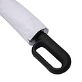 Automatic open/close windproof pocket umbrella, white