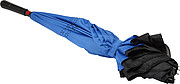 Automatic, reversible, twin-layer umbrella