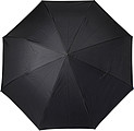 Automatic, reversible, twin-layer umbrella