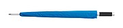 Automatic stick umbrella with polyester - pongee canopy and pouch,colour azure blue