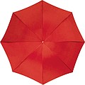Automatic umbrella, plastic handle, red