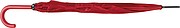 Automatic umbrella, plastic handle, red