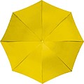 Automatic umbrella, plastic handle, yellow