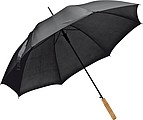 Automatic walking-stick umbrella, black