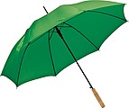 Automatic walking-stick umbrella, green