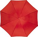 Automatic walking-stick umbrella, red
