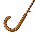 Automatic wooden stick umbrella 