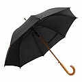 Automatic woodens umbrella, black