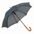 Automatic woodens umbrella, grey