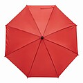 Automatic woodens umbrella, red