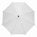 Automatic woodens umbrella, white