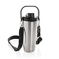 Avira Ayala RCS re-steel duosip lockable crossbody tumbler, silver