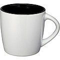 Aztec ceramic mug, white/black