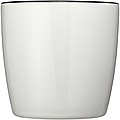 Aztec ceramic mug, white/black