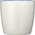 Aztec ceramic mug, white/blue