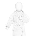 baby Bathrobe 68/74, 340 gr/m2 White