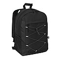 Backpack made of recycled polyester, black
