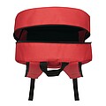Backpack made of recycled polyester, red