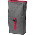 Backpack with colored applications