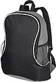 Backpack with side compartments, black