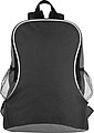 Backpack with side compartments, black