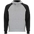 Badet kids two-tone hoodie, heather grey