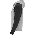 Badet kids two-tone hoodie, heather grey