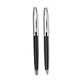 Ball pen and roller set, black