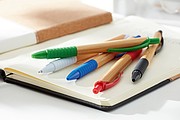 Ball pen BAMBOO RUBBER, green