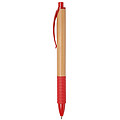 Ball pen BAMBOO RUBBER, red